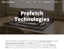 Tablet Screenshot of prefetch.net